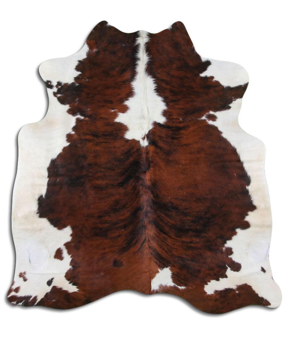 Dead-on NATURAL cowhide rugs for sale EXOTIC WHITE BELLY BACKBONE rug