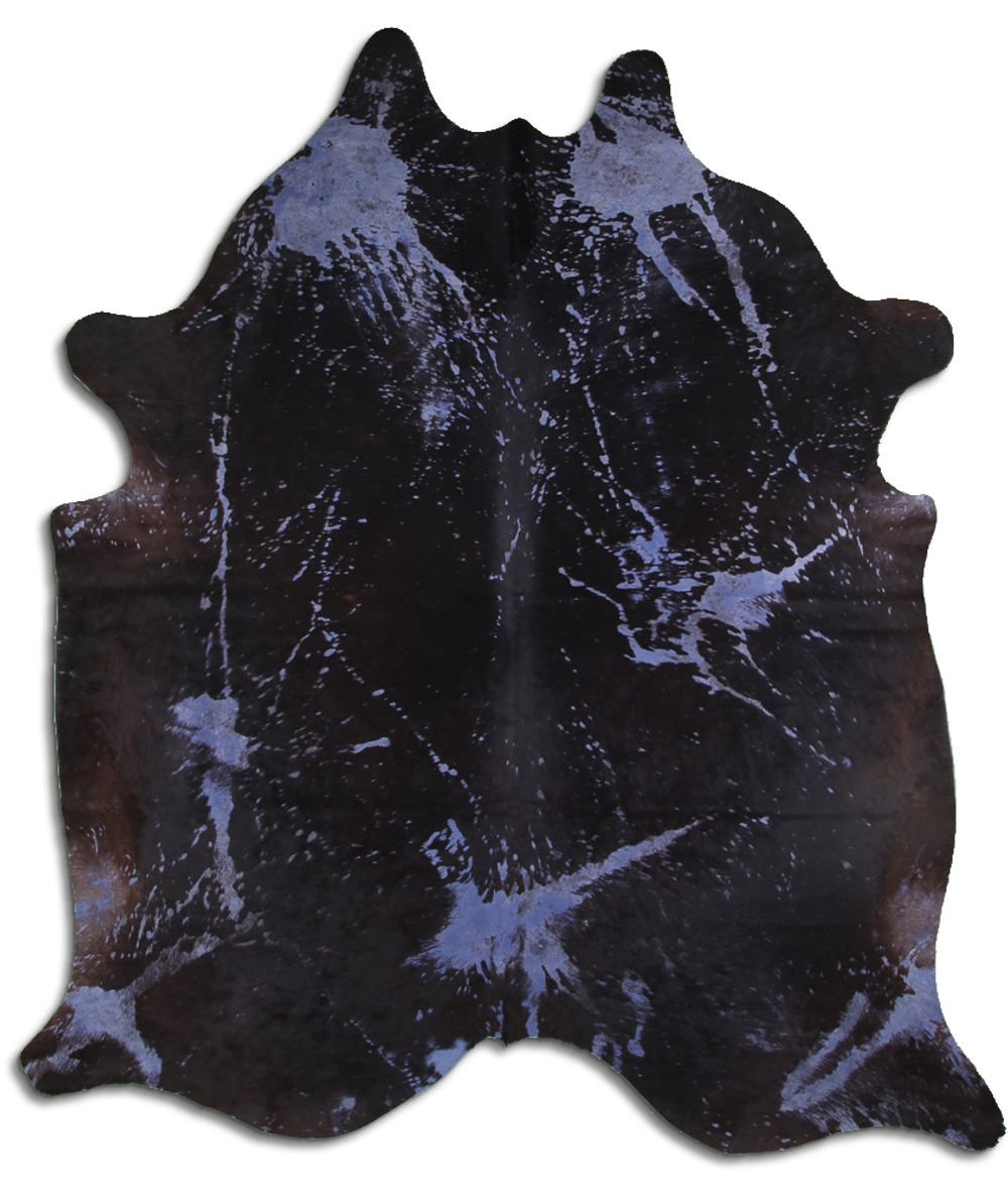 Stunning cowhide rugs for sale DISTRESSED NAVY BLUE rug