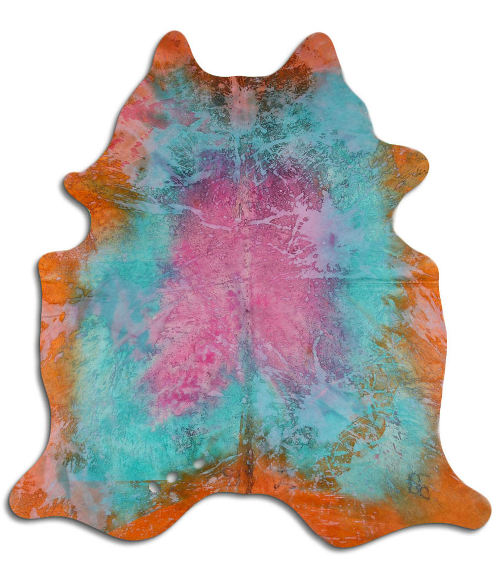 Encouragement cowhide rugs for sale DISTRESSED COLORFUL rug