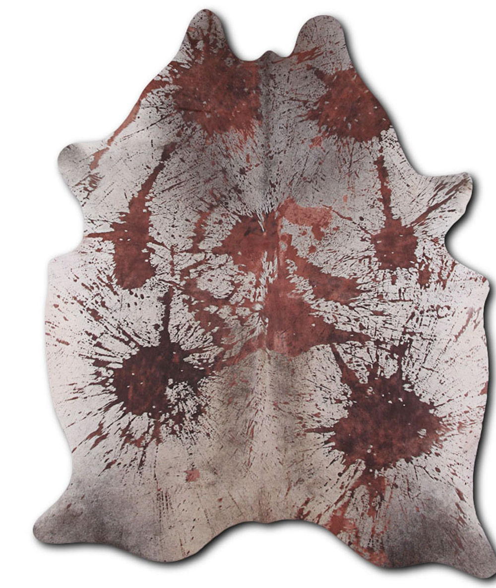 Benefits cowhide rugs for sale DISTRESSED BROWN rug