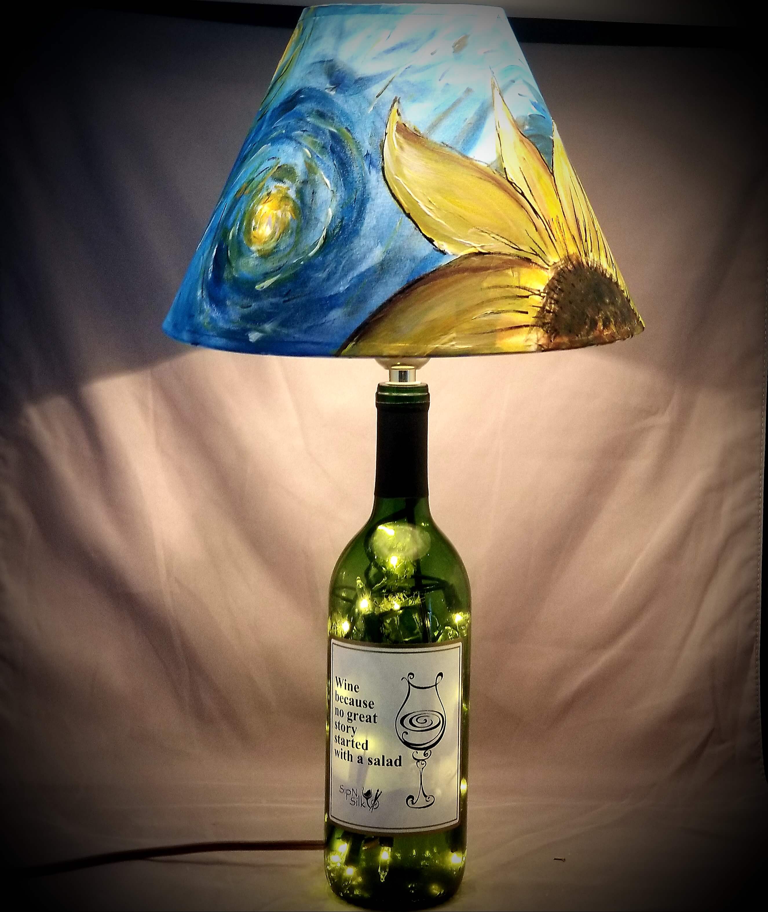 Starry Night Wine Bottle Lamp 40 Starry Night Wine Bottle Lamp 40
