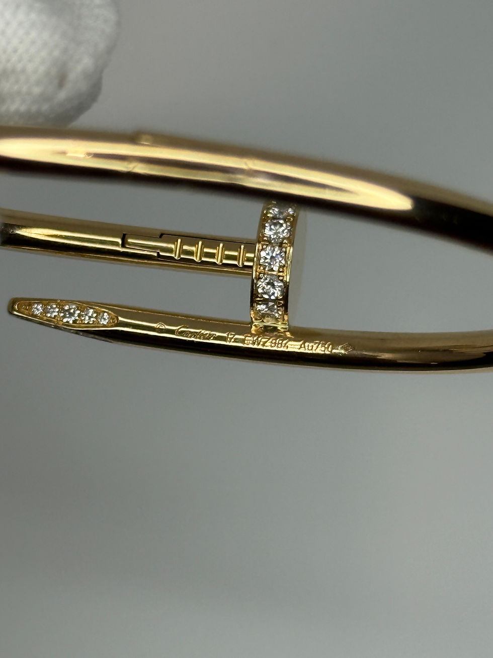 Miniatyrbilde: Cartier Juste un Clou Bracelet Classic Gult gull m/diamanter str 17.
