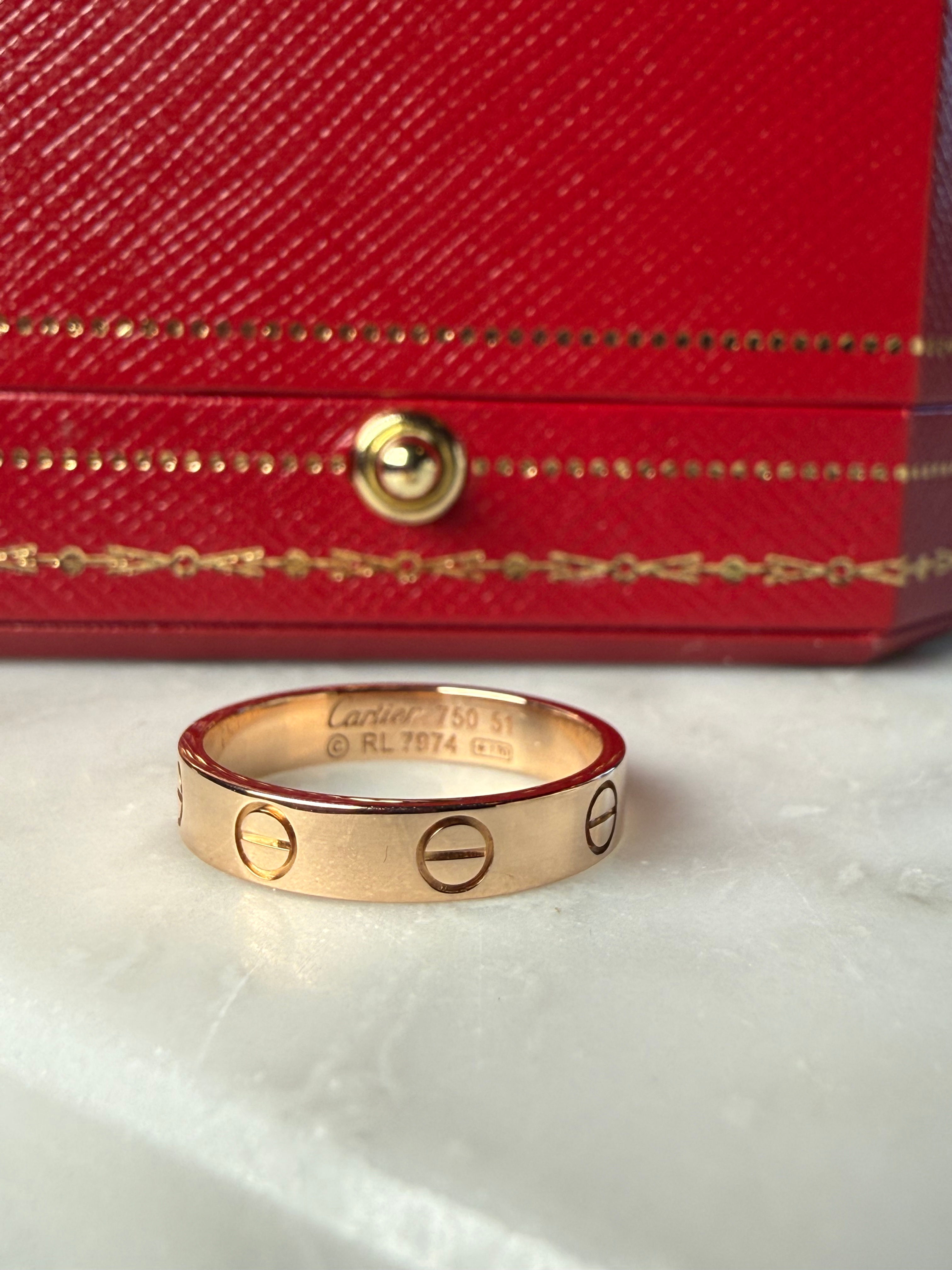 Cartier Love Ring Small Rose Gold str.51