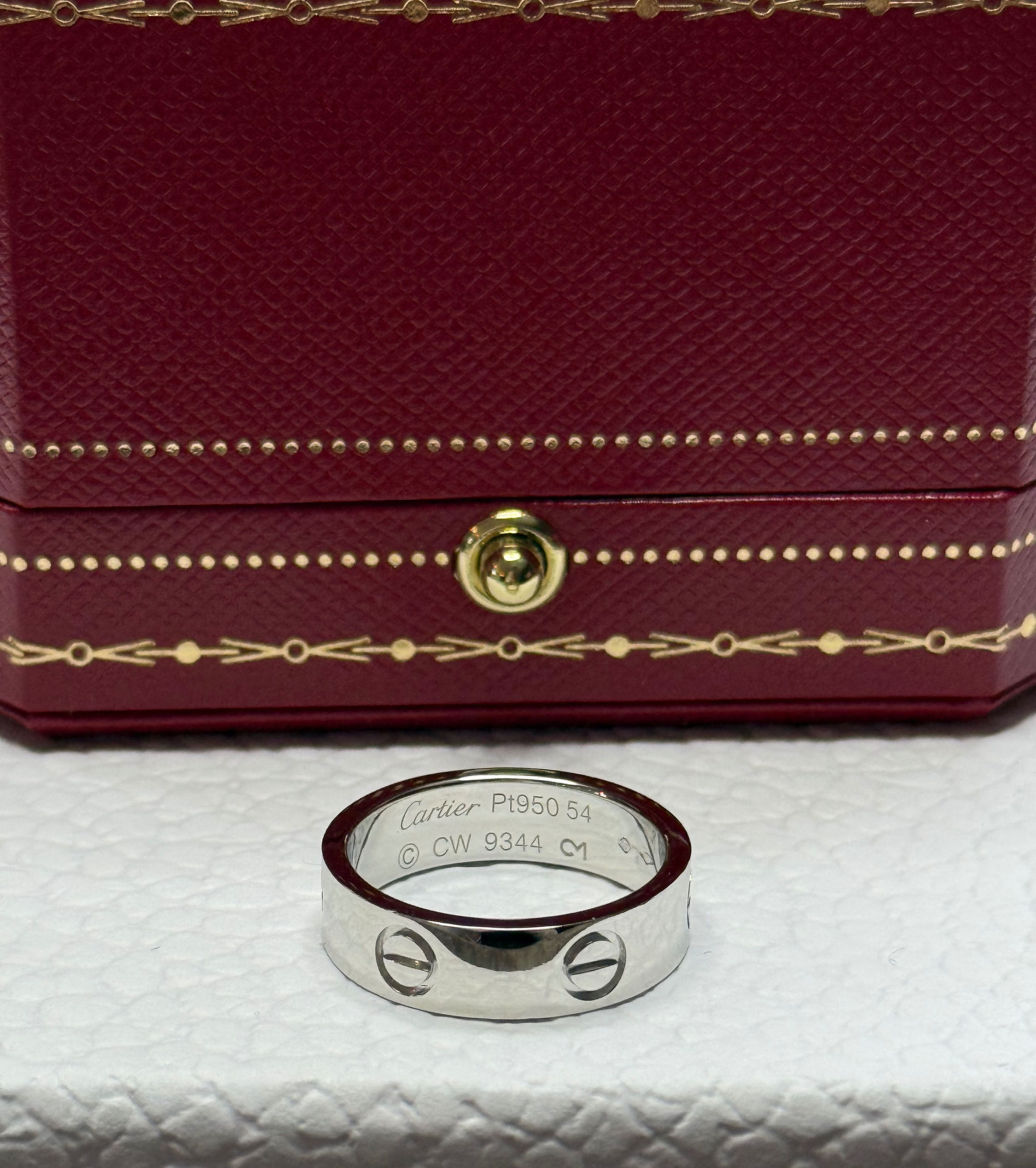 Cartier Love Ring Classic Platina str.54