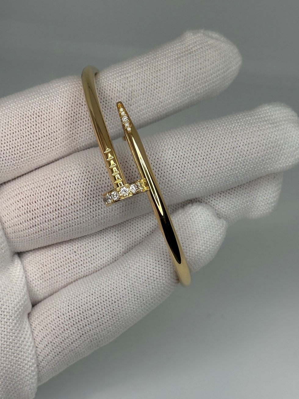 Miniatyrbilde: Cartier Juste un Clou Bracelet Classic Gult gull m/diamanter str 17.