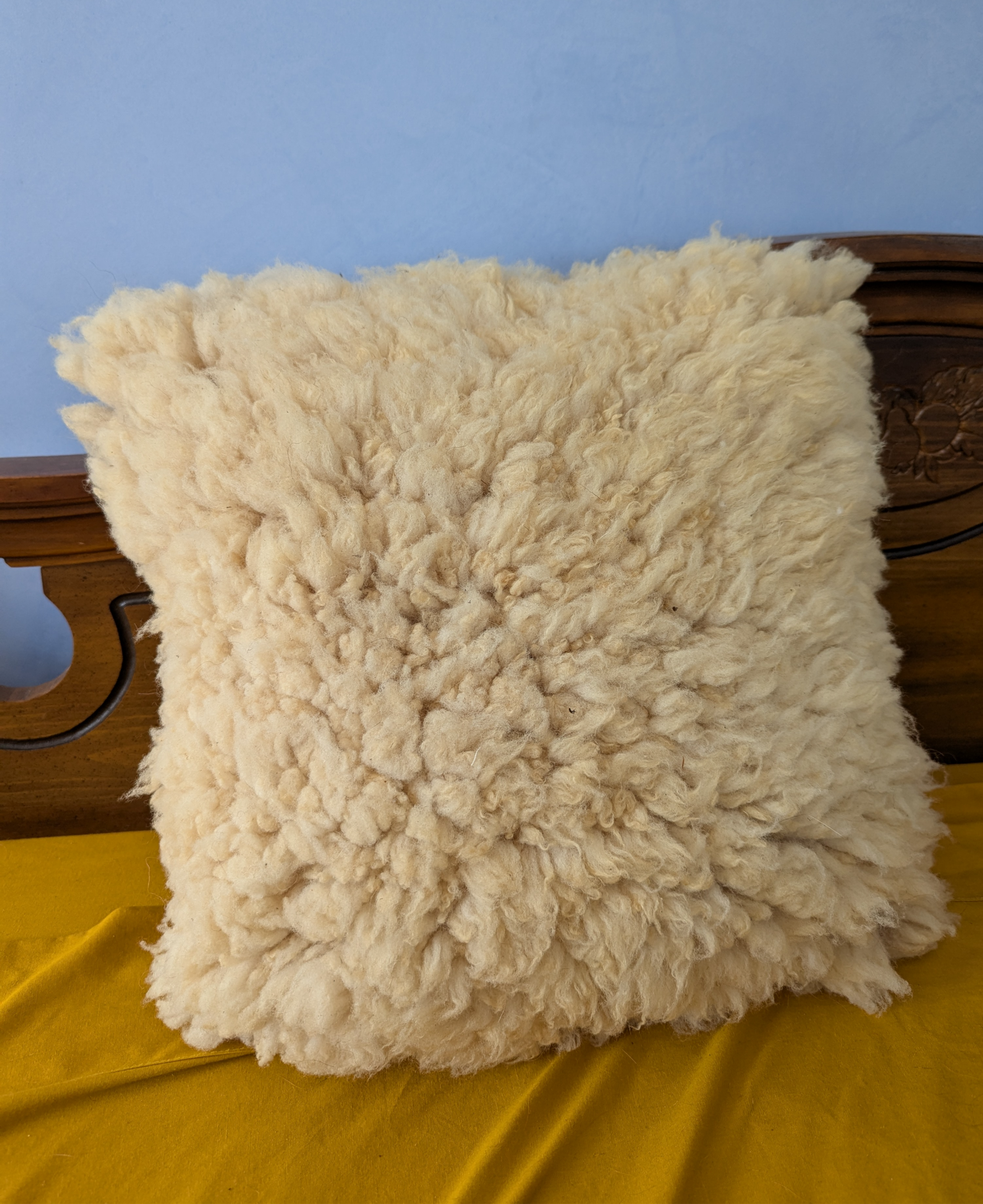 Sheep Skin Throw Pillow