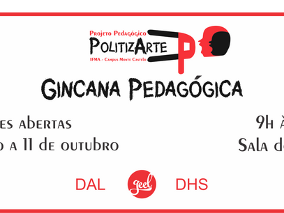 Edital da Gincana do Projeto PolitizArte é aberto
