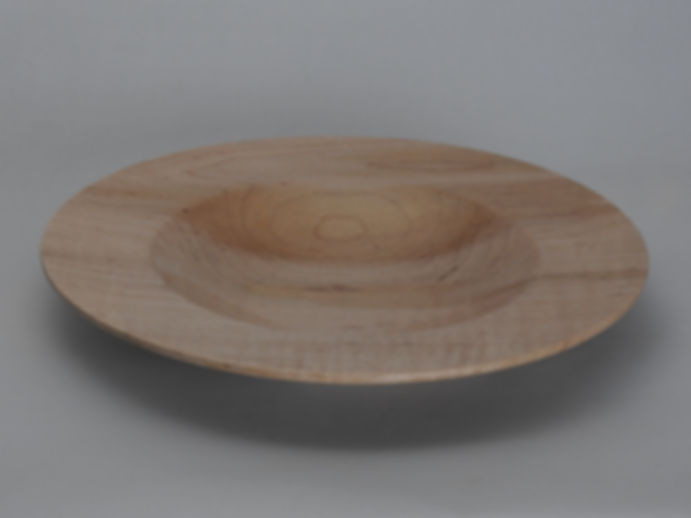 Curly maple plate