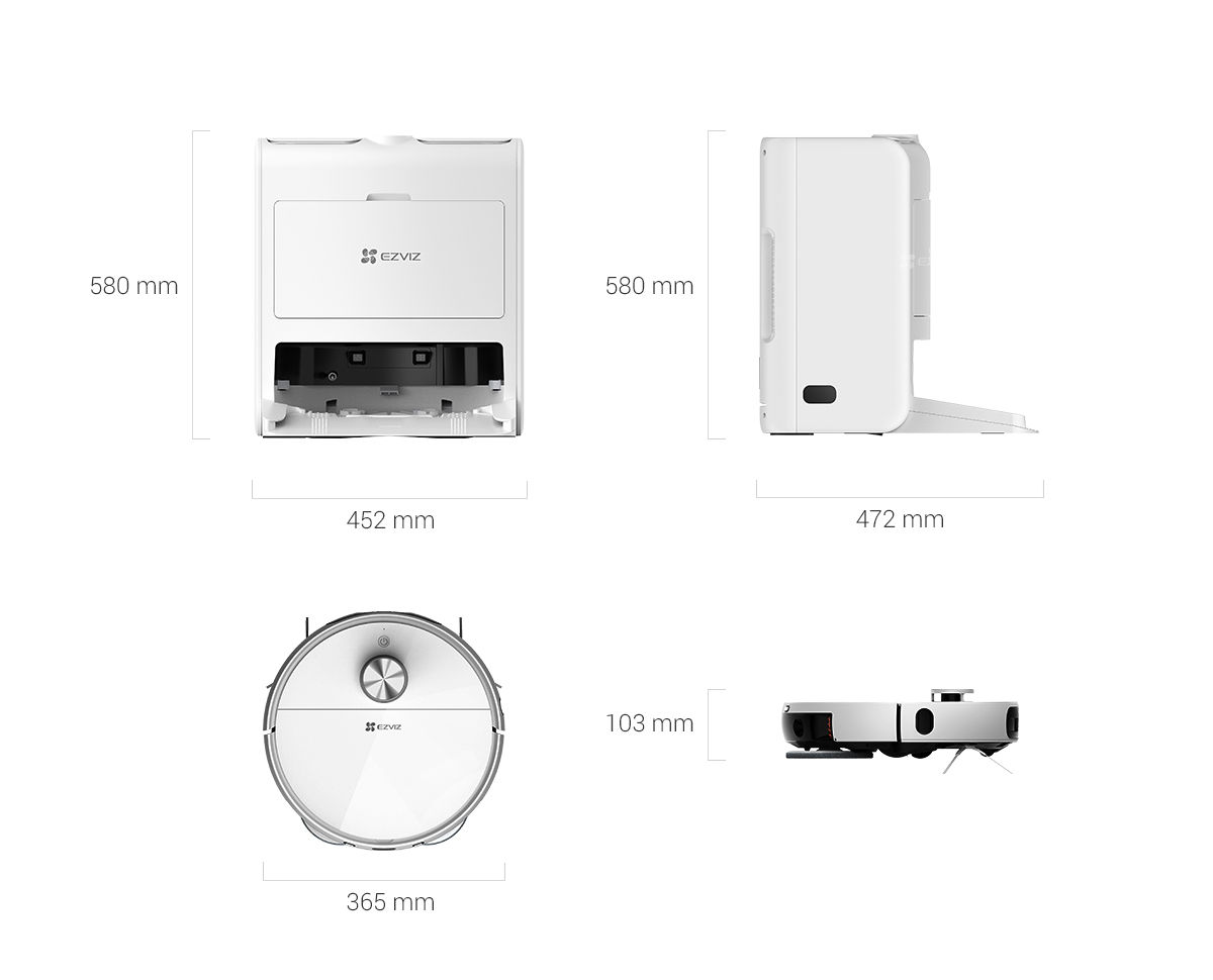 EZVIZ RS2 robottolmuimeja + tühjenduskast + märgpuhastus