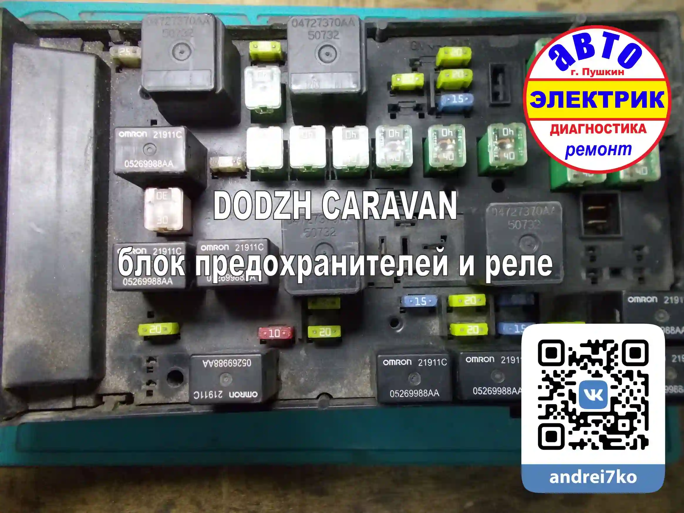 DODZH CARAVAN блок предохранителей и реле вентилятор.webp
