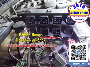 ROVER Range Ремонт капот монтажный блок.webp