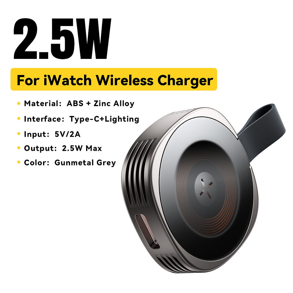 Thumbnail: Magnetic Wireless Charger for Apple Watch — Compact & Fast
