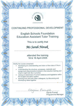 Educational Assistant Tutor Training