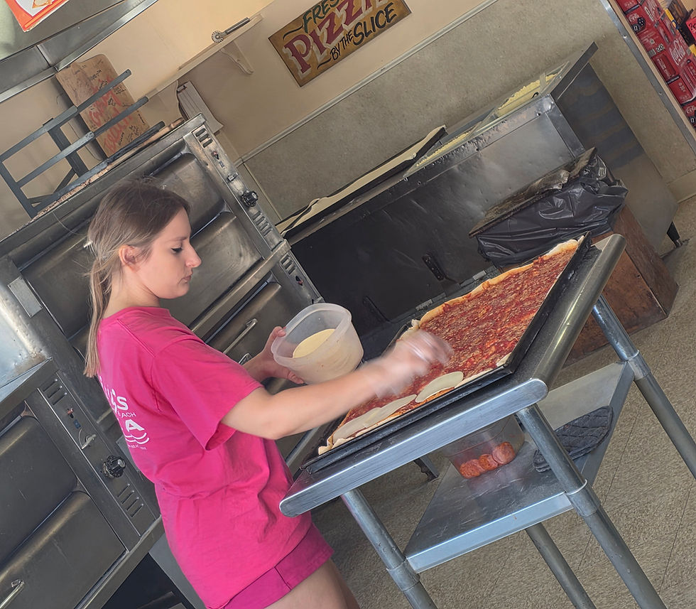 Provolone Checkers at Cristy's