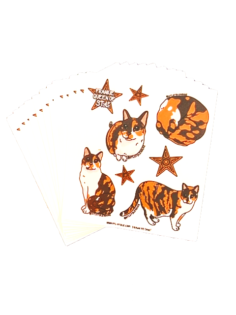 Thumbnail: Frankie the Shop Cat Sticker Sheet