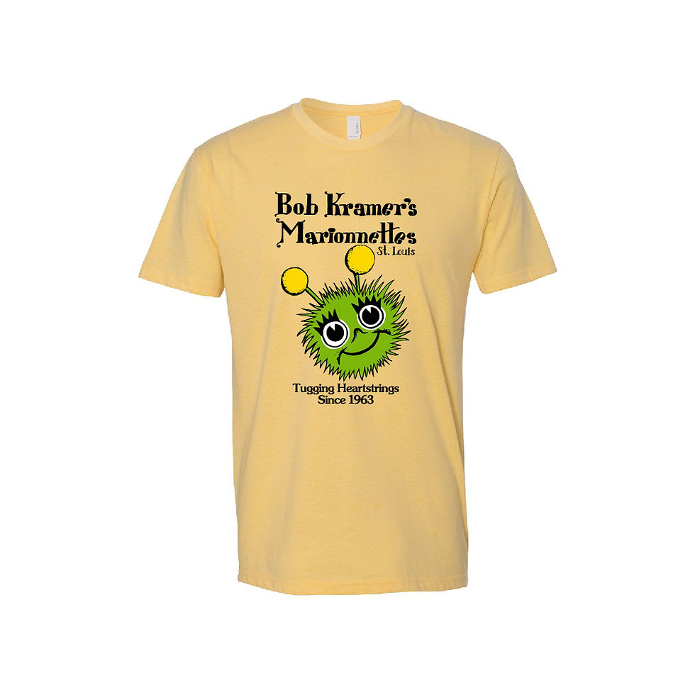 Bob's Marionnettes Commemorative Youth Tee Yellow