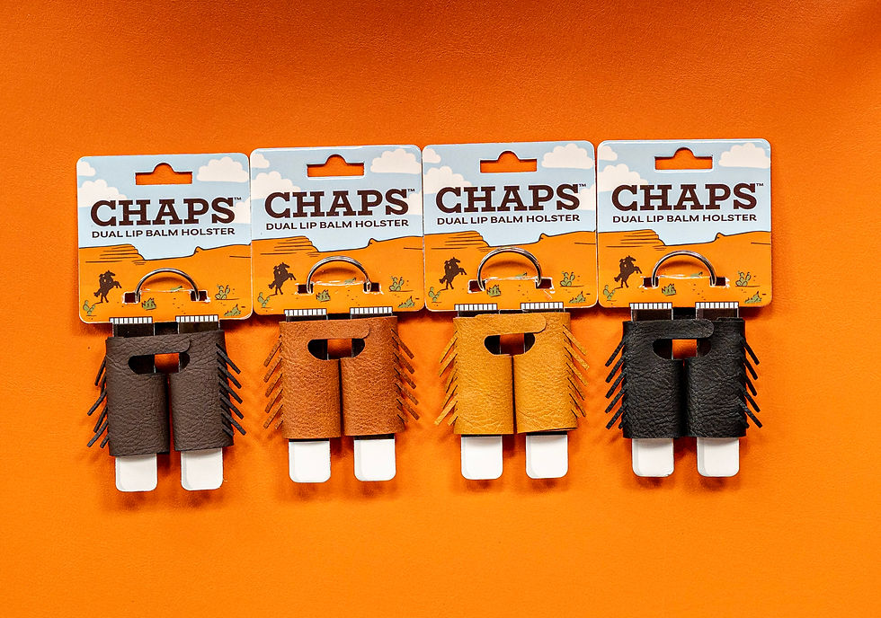 Chaps Dual Chapstick Holder Keychain