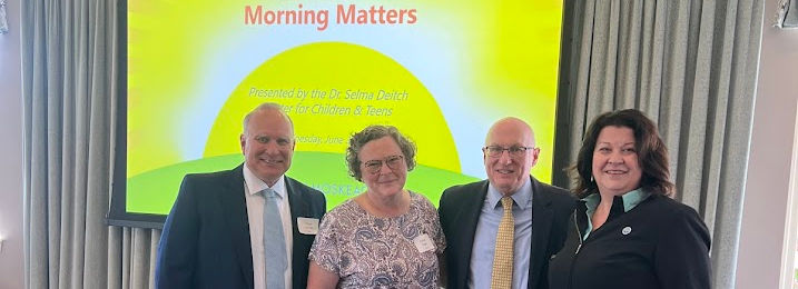 Speakers and sponsors at Morning Matters Fundraiser