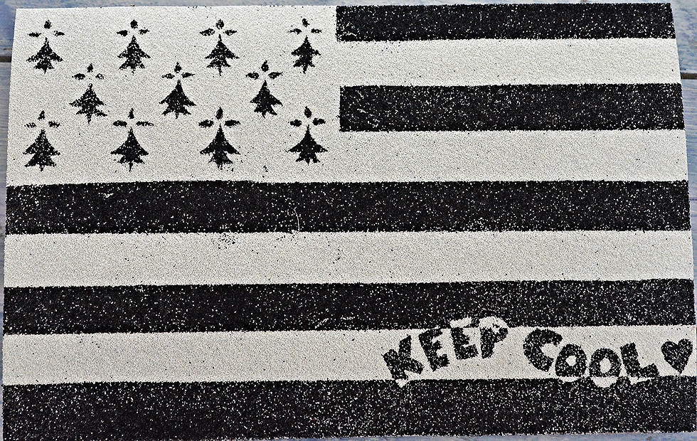 Drapeau Breton en paillette