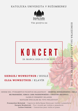 KONCERT 26. MARCA 2026