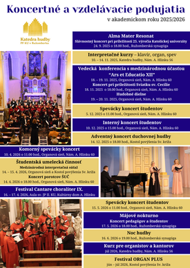 Program podujatí 2025-2026