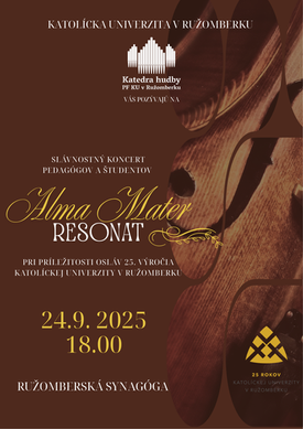 Alma Mater Resonat - slávnostný koncert pedagógov a študentov