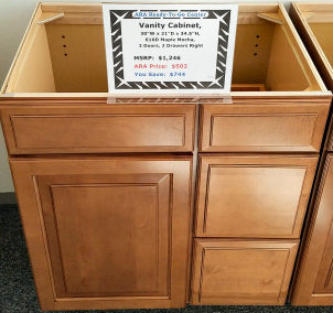 610D Maple Mocha, 30"W x 20¾"D x 34½"H