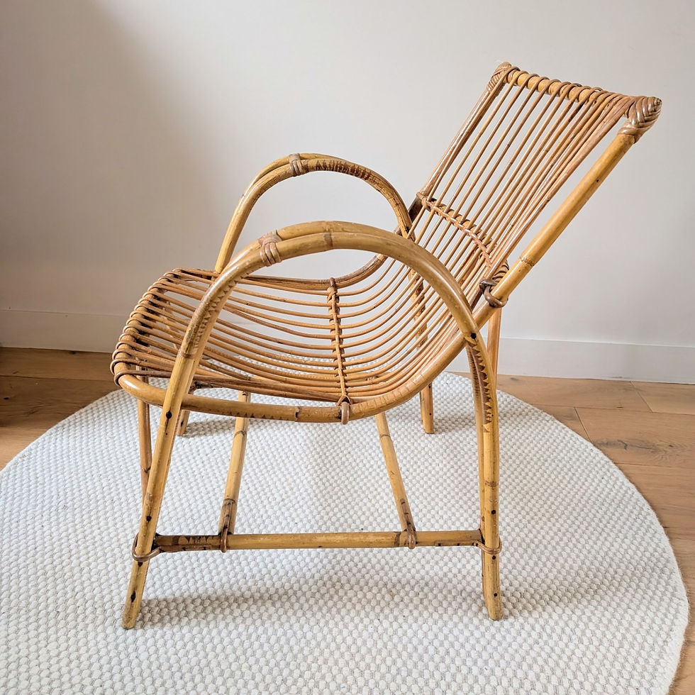 Miniature : Fauteuil en rotin vintage