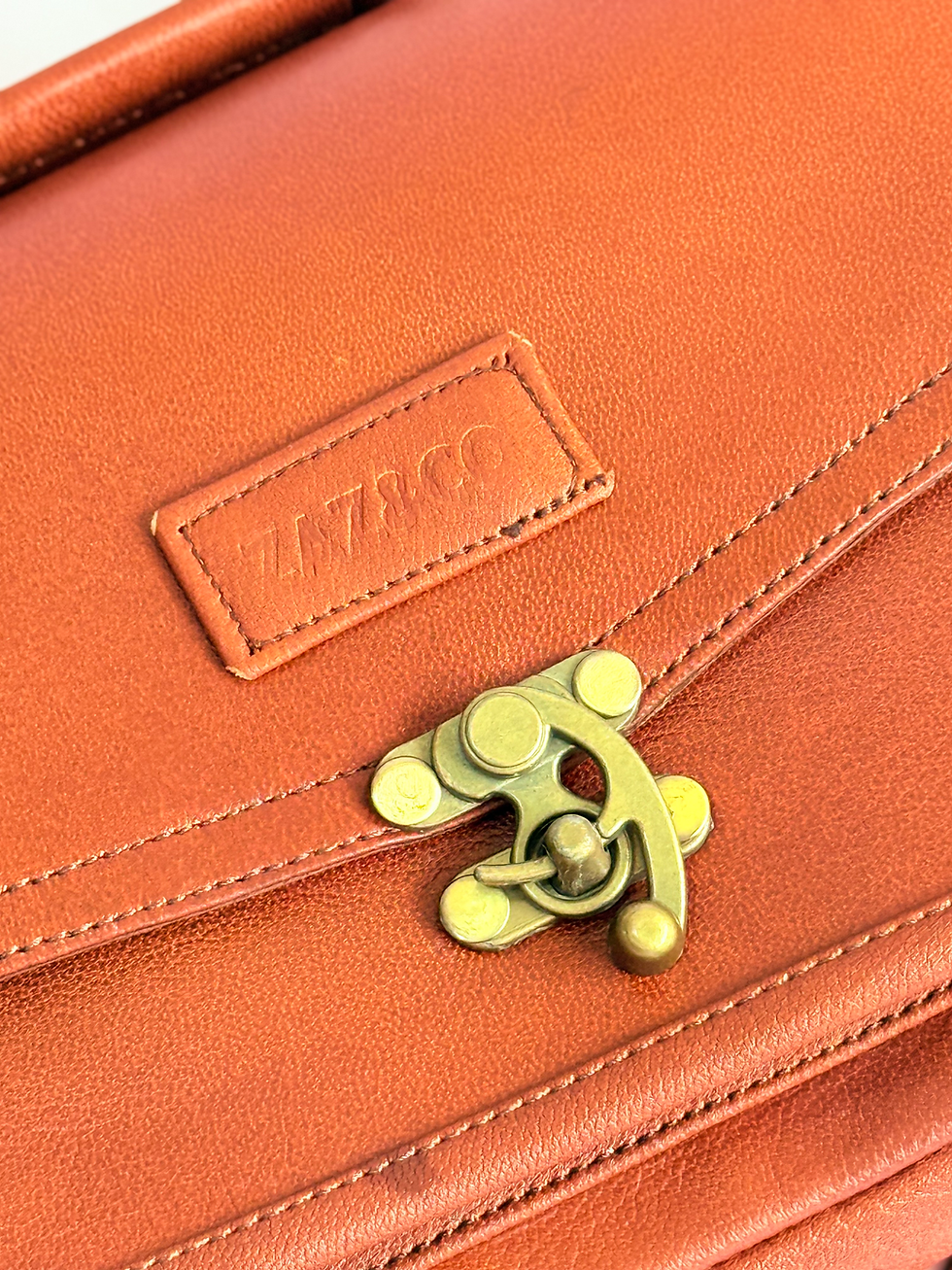 Thumbnail: Retro Reverie - Vintage Premium Leather Sling Bag – Handcrafted Crossbody Bag