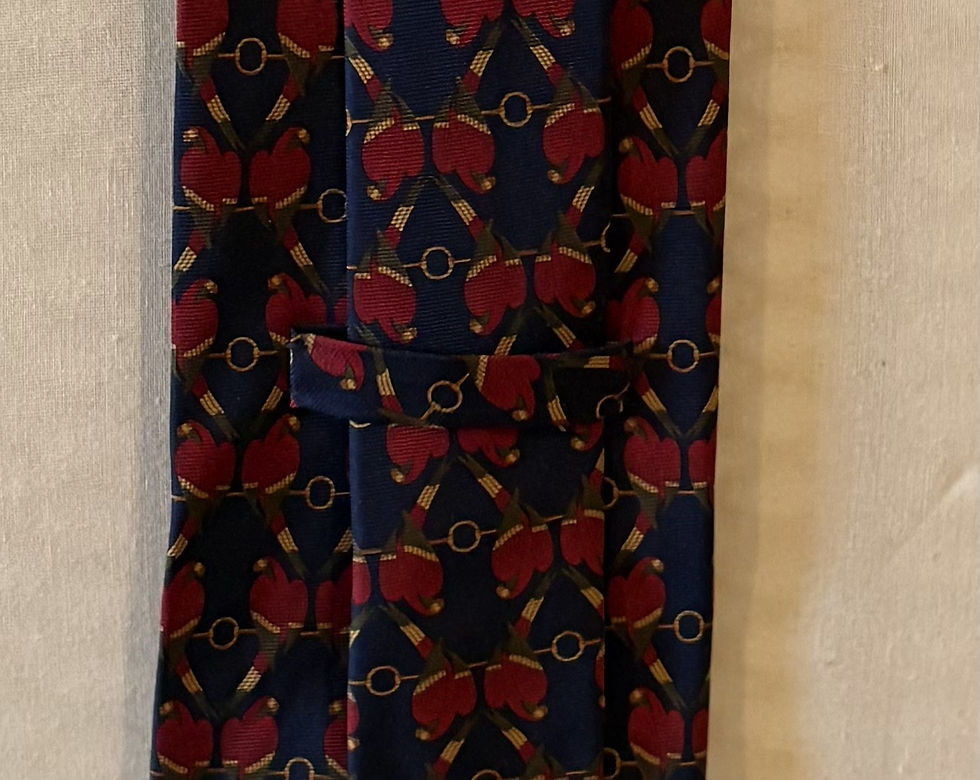 Thumbnail: Burberry Vintage Motif Silk Necktie 