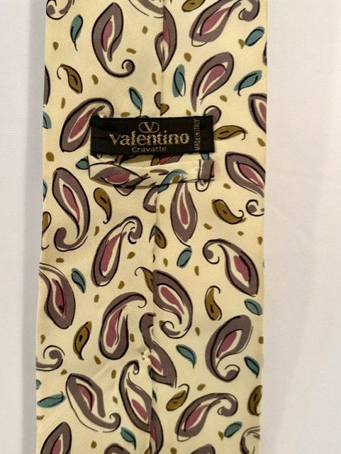 Thumbnail: Valentino Cravatte 100% Silk Necktie - Made in Italy Light