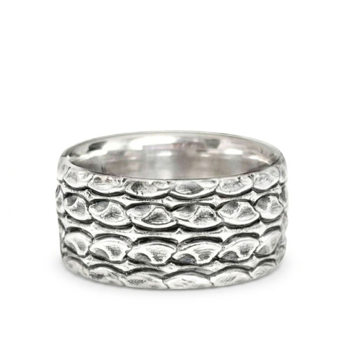 rolemodel 藤井萩花 silver ring 925 Textured Sterling Silver Band Ring | Venus Textured Band | RyKier