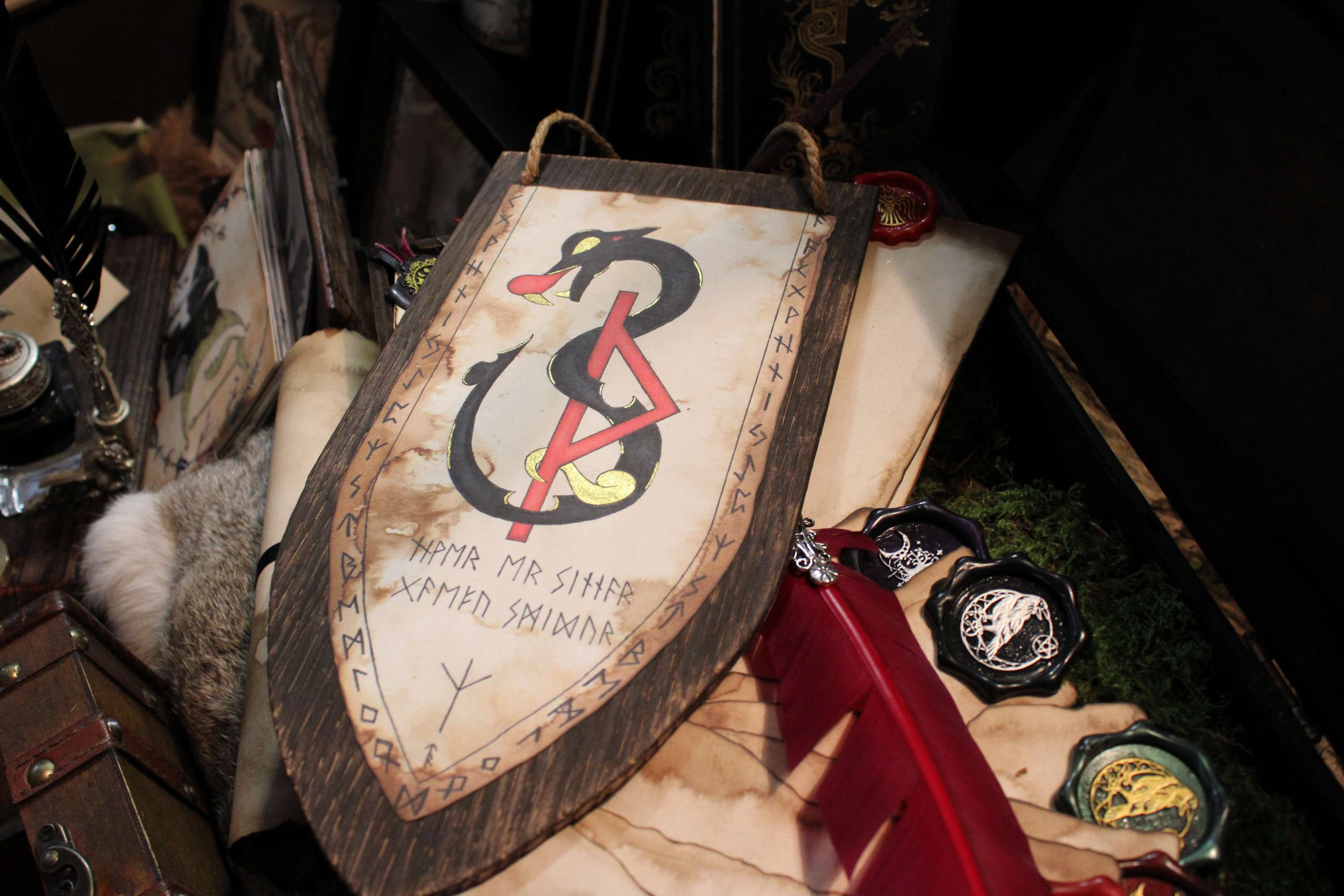 Blason Nordique Rune "Thurisaz" - Edition Parcheminée