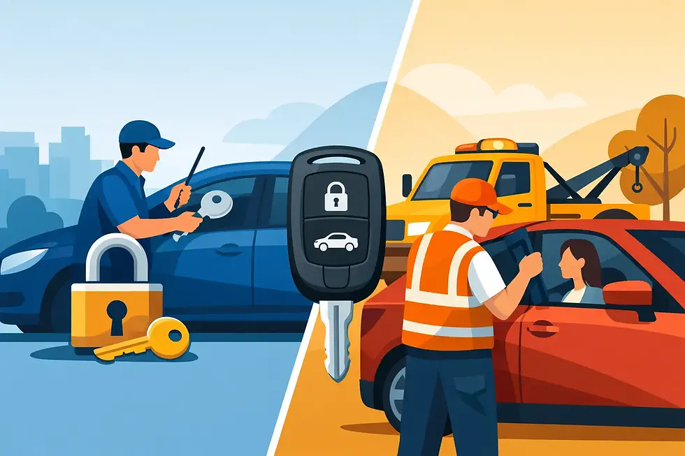 Locksmith Versus Roadside Assistance for Vehicle Lockouts