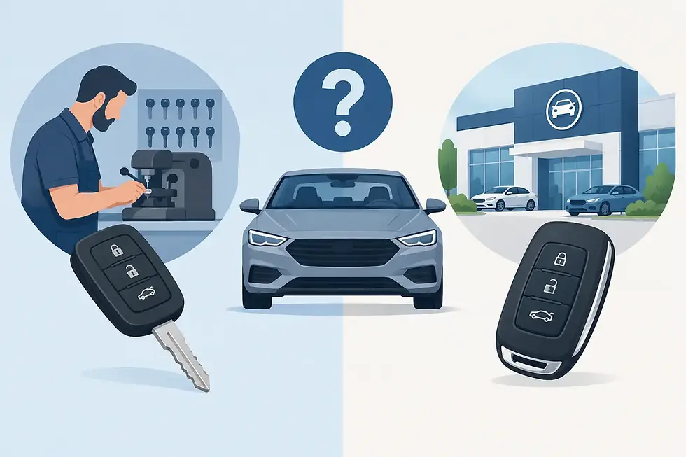 Should You Choose Locksmith or Dealership Keys?