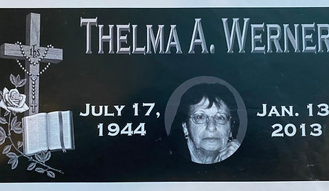 Double Slant Etched Black Marker