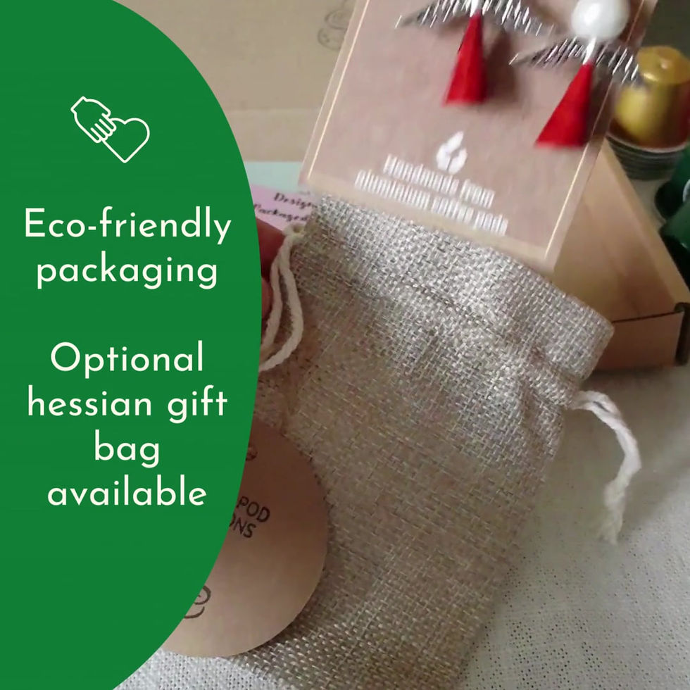 Thumbnail: Upcycled Winter Angel Earrings with Silver Wings