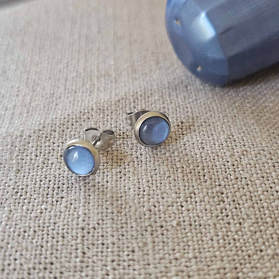 Thumbnail: Vivalto Blue Small Stud Earrings