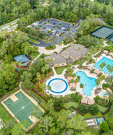 Drone photo of community club