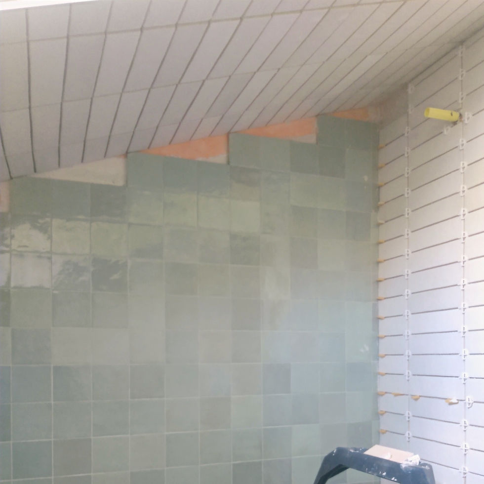 hand made tile, ceiling