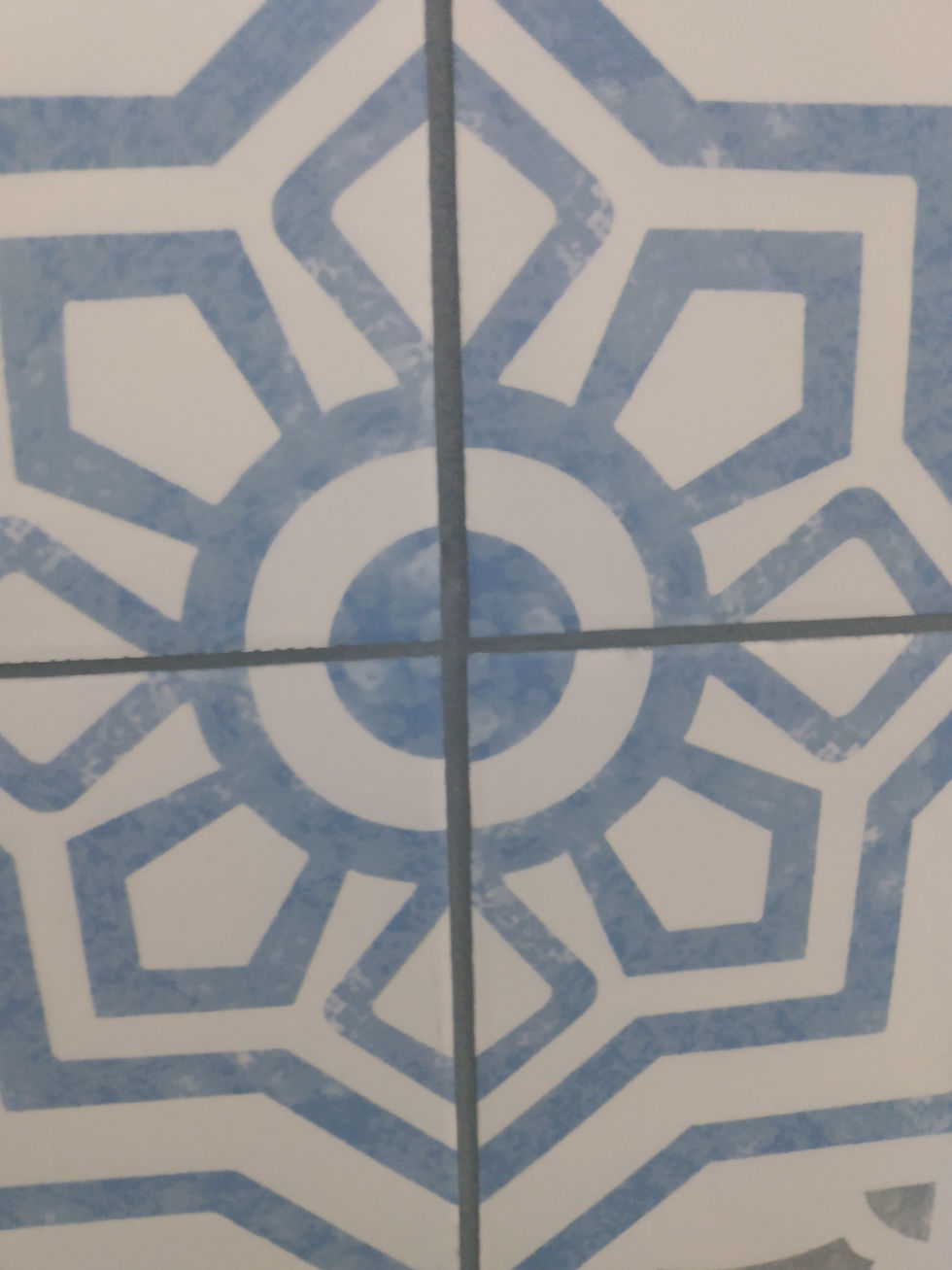 flower design pattern tile, ceramic tile, blue and white