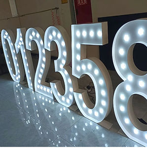 Hongsen Marquee Letters 4ft Led Number For Wedding Custom Giant Logo Large Love Light Up n