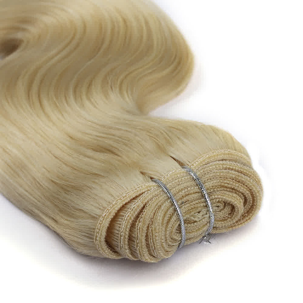 Thumbnail: Human Hair #24 Sandy Blonde Body Wave Bundles - IS10