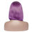 Thumbnail: Human Hair 13x4 Lace Front Purple Straight BOB Wig - MH