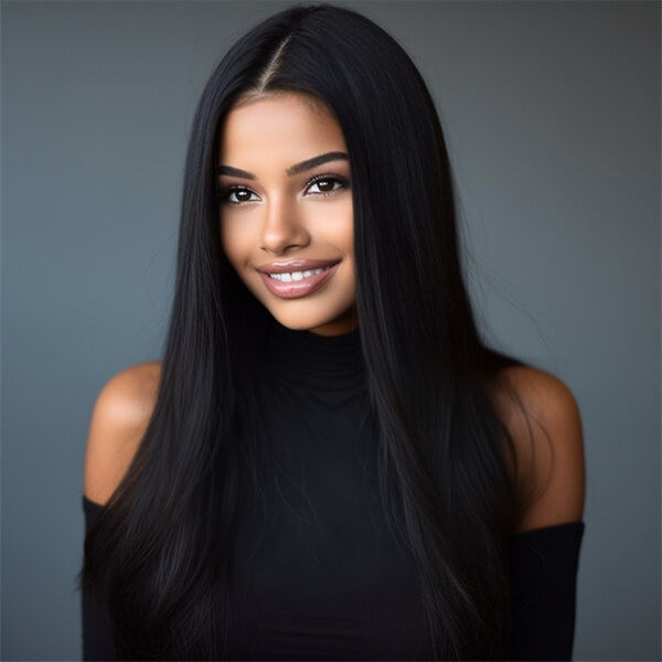 HD - Human Hair 5x5 Glueless Lace Closure Straight Wig - MH