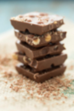 Pieces of Chocolate with Nuts