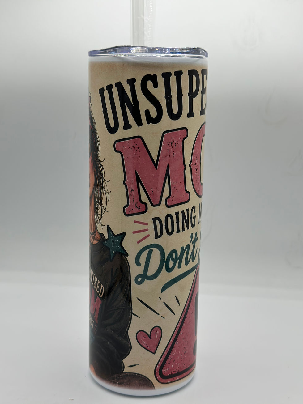 Thumbnail: Unsupervised Mom Doing My Best Don’t Judge 20 oz Skinny Tumbler | Funny Mom Gift
