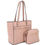 Thumbnail: 2in1 Smooth Matching Shoulder Tote Bag With Crossbody Set