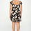 Thumbnail: Plus Big Floral Front Tie Ruffle Mini Dress