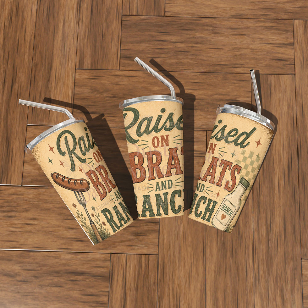 Thumbnail: Raised on Brats & Ranch Tumbler – Wisconsin Midwest Collection